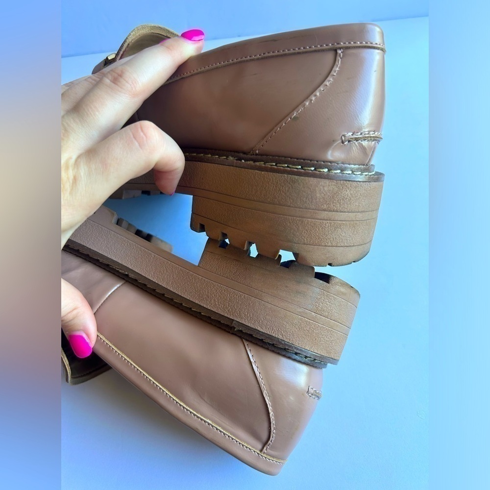 Anthropologie x Sam Edelman Laurs Chunky Sole Loafers in Honey - Picture 10 of 13